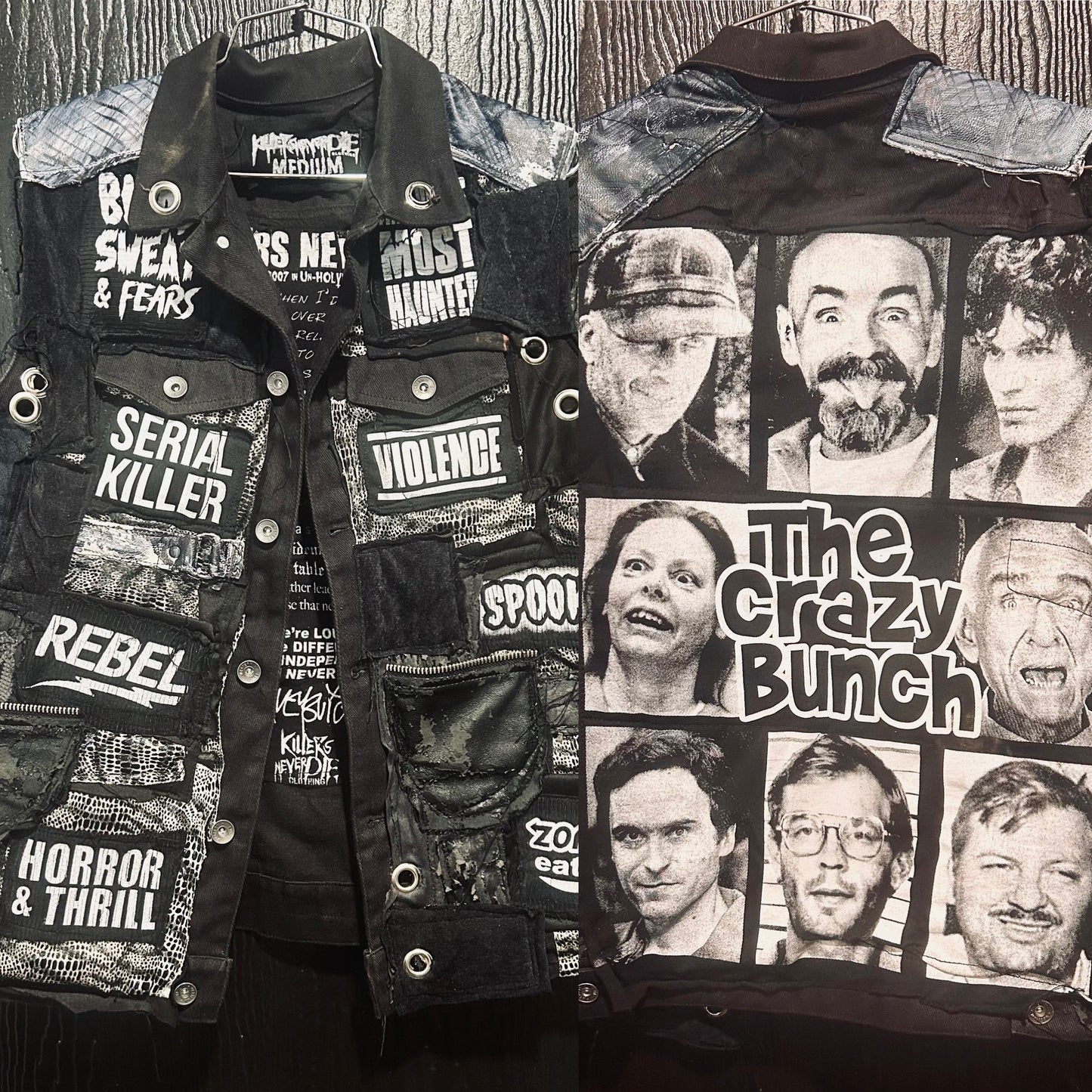 CRAZY BUNCH One of a Kind CUSTOM VEST 1 of 1